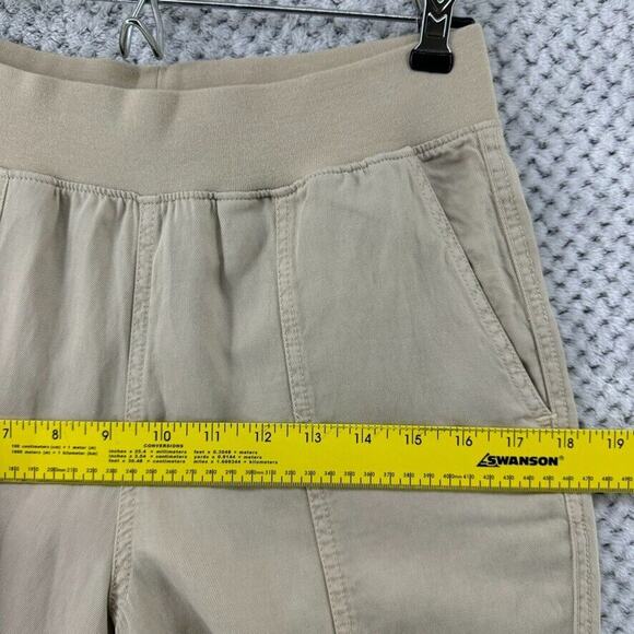Faherty Pants Womens XS Khaki Beige Pull On Elastic Waist Mid Rise Straight Leg - Picture 13 of 15